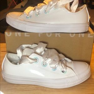 white patent leather converse